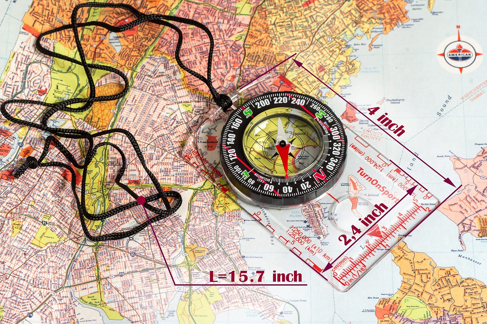 Orienteering Compass Hiking Backpacking Compass | Advanced Scout Compass Camping Navigation - Boy