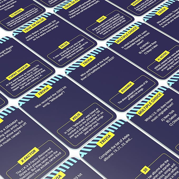 iykyk Music - Ultimate Music Quiz Game - 150 Cards Covering Chart-Topping Artists, Songs & Albums - Twist on Classic Quiz - Ideal for Game Nights and Travel - Show Off Your Musical Knowledge