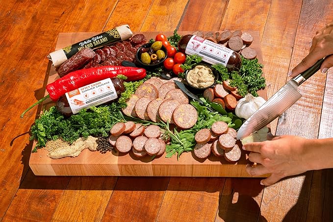 Farmers Market, Gluten Free, Keto, Paleo, Low Sodium, Zero Sugar, Summer Sausage Gift Set, 12oz 4-Pack Variety