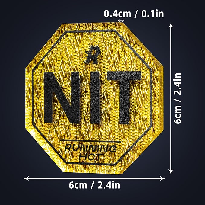 RUNNING HOT Nit Button Set for Texas Hold'em & Omaha Poker (Pack of 10) - Professional Chips for The Stand-Up Game - Enhance Your Play