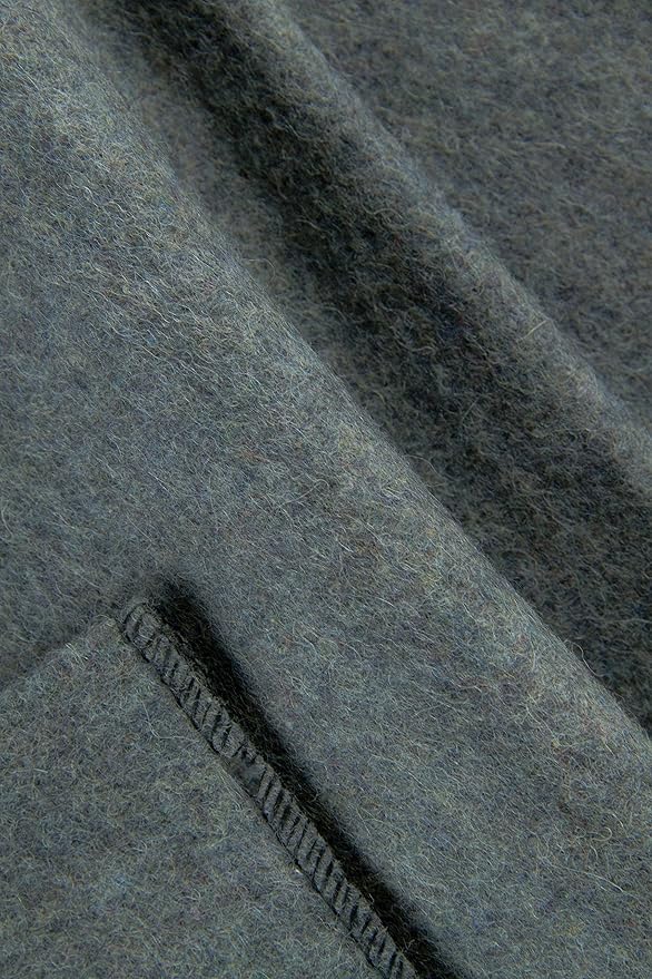 SE Grey 64" x 84" 4-lb. Warm Blanket with 80% Wool - BI64847GR