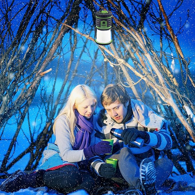 Blazin Bolt Rugged USB Rechargeable Lantern | 6000mAh Power Bank | 400 Lumen | 400 Hours of Light | 6 Modes | Camping, Emergency, Power Outage, Storm, Blizzard, Hurricane Survival