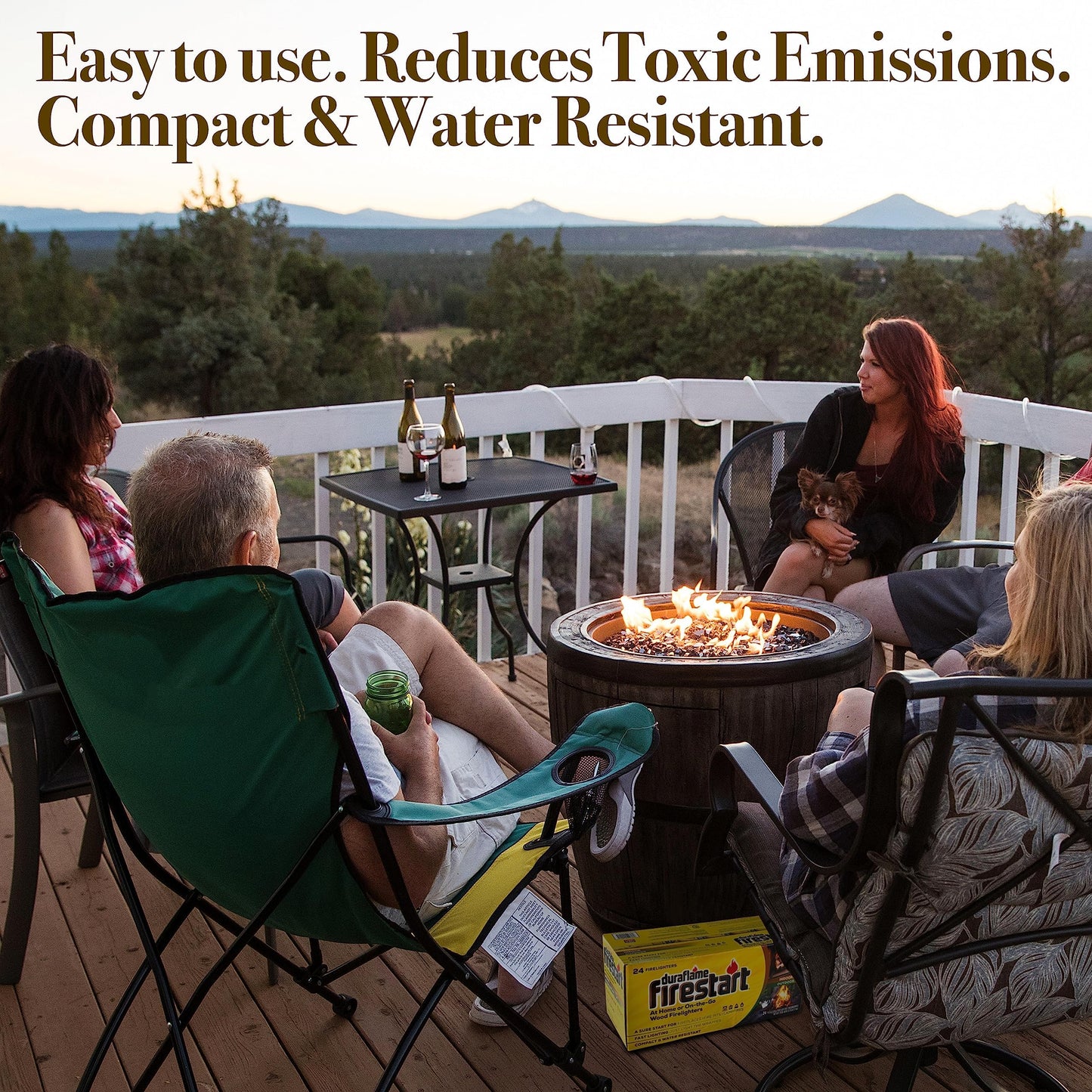 Duraflame Fire Starter for Indoor and Outdoor Use - Quick Ignition Logs for BBQ, Fireplace, Fire