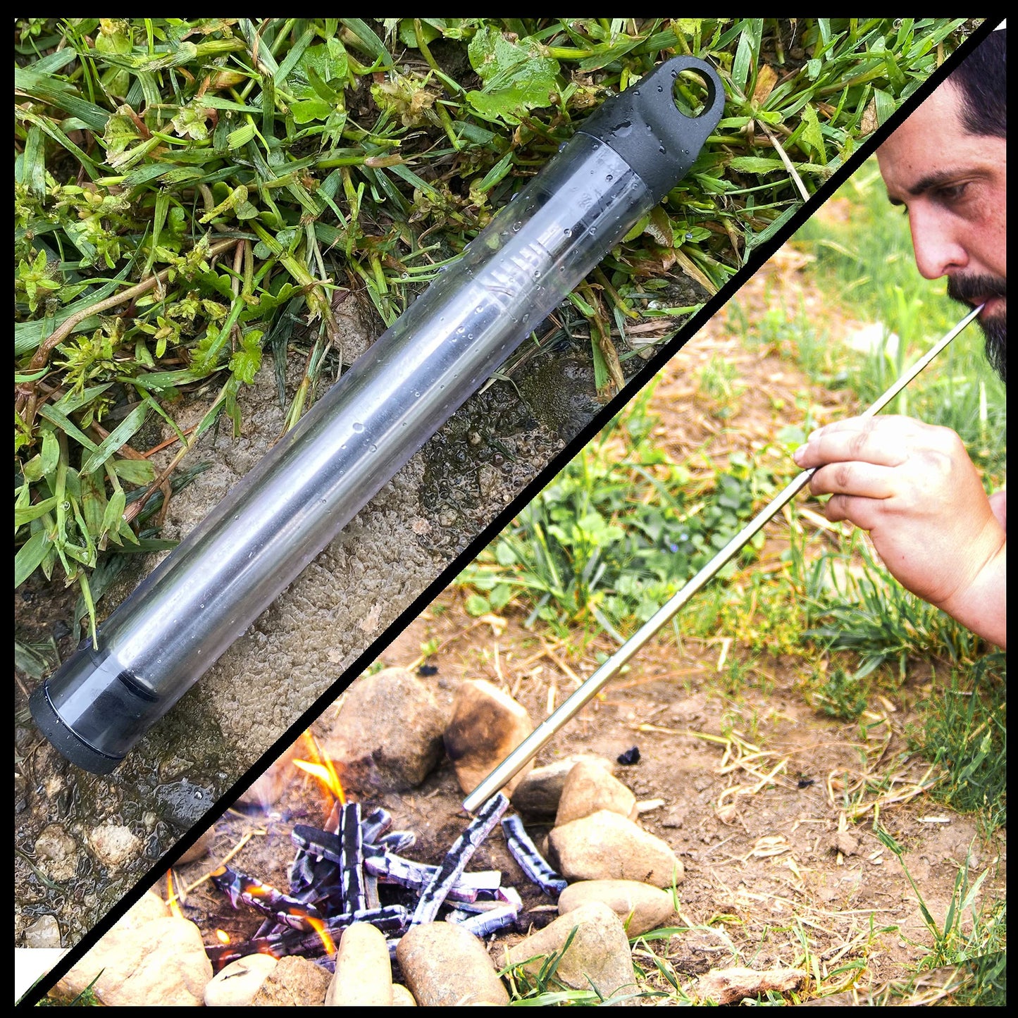 WEYLAND Bushcraft Fire Starting Kit - Ferro Rod & Magnesium Fire Starter