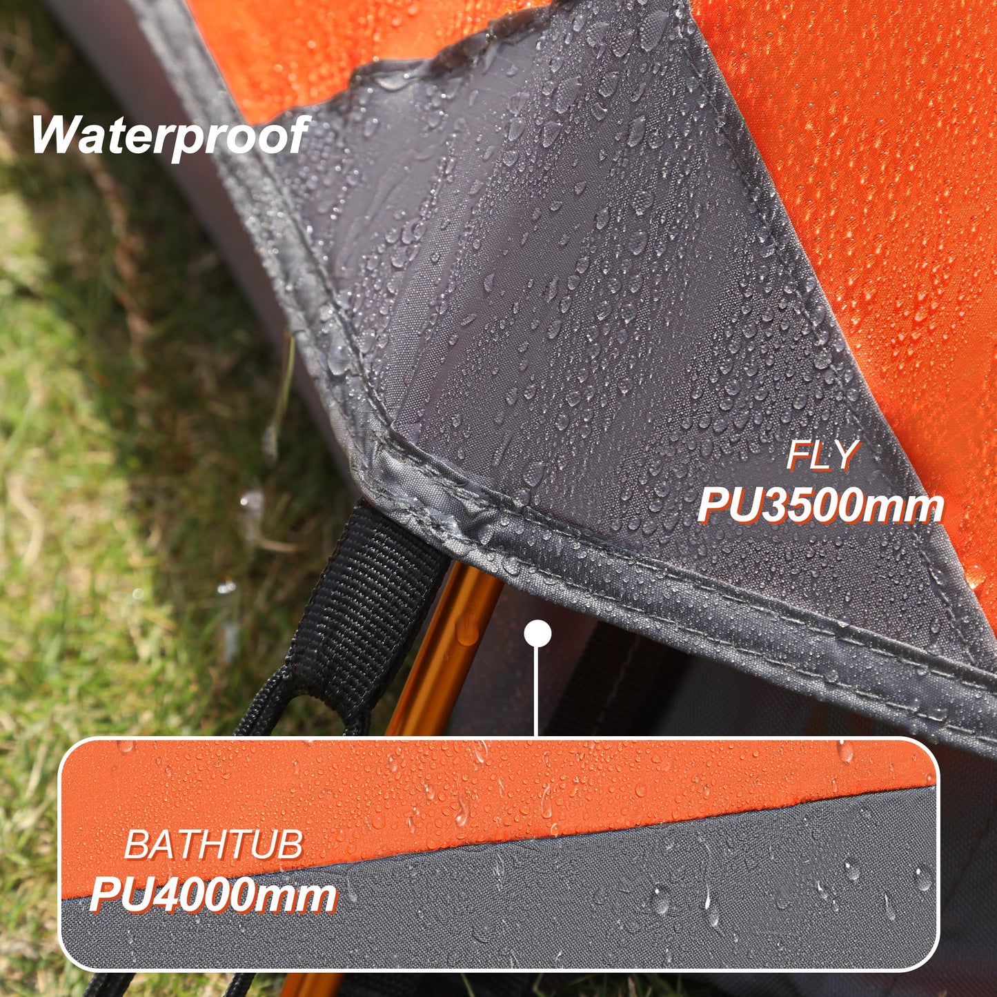 camppal 1 Person Tent for Camping Hiking Mountain Hunting Backpacking Tents 4 Season Resistance to