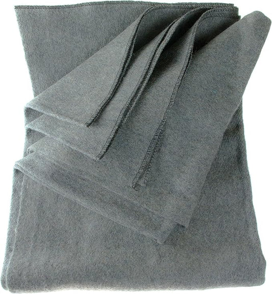 SE Grey 64" x 84" 4-lb. Warm Blanket with 80% Wool - BI64847GR